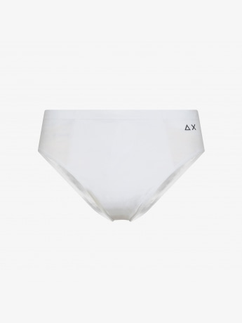 Sun68 Costume slip bianco con logo piccolo Uomo