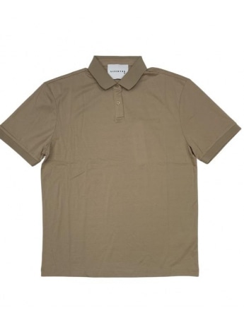 Richmond polo beige uomo in filo di scozia mini logo sul petto