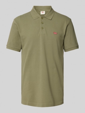 Levi's polo verde militare uomo in cotone mini logo sul petto