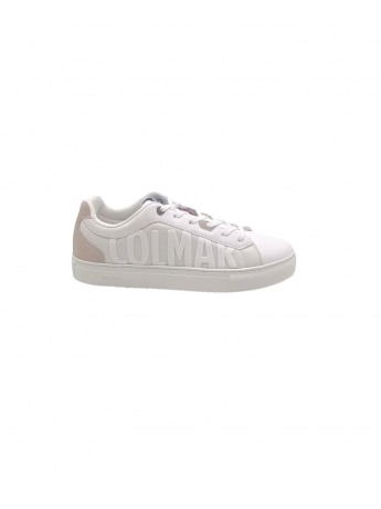 Colmar scarpe bianche uomo in ecopelle maxi logo in rilievo sul lato