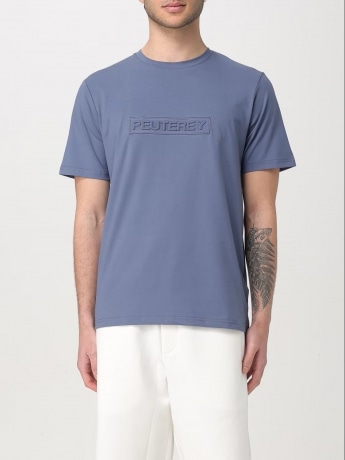 Peuterey tshirt avio uomo in cotone maxi logo in rilievo sul davanti