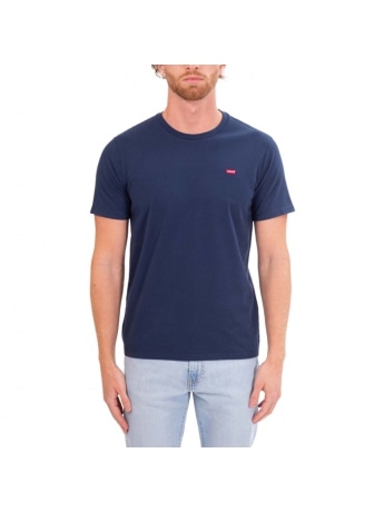 Levi's tshirt blu navy uomo in cotone mini logo sul petto