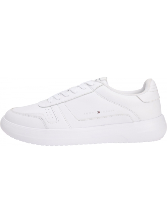 Tommy Hilfiger scarpe bianche uomo in ecopelle mini logo sul lato