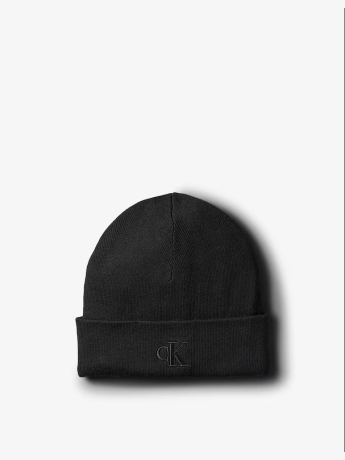 Calvin Klein cappello nero uomo in misto viscosa logo ricamato sul davanti