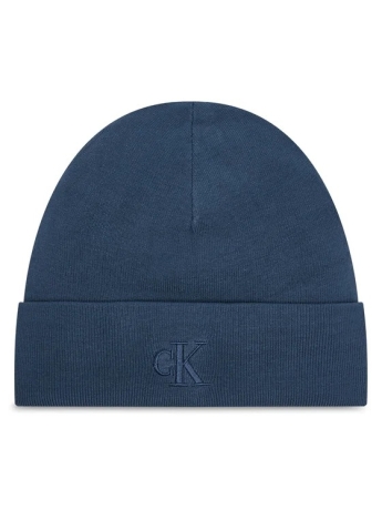 Calvin Klein cappello blu uomo in viscosa logo sul davanti