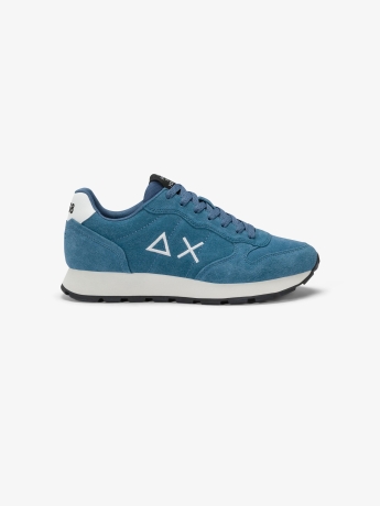 Sun68 scarpe avio uomo in suede logo a contrasto