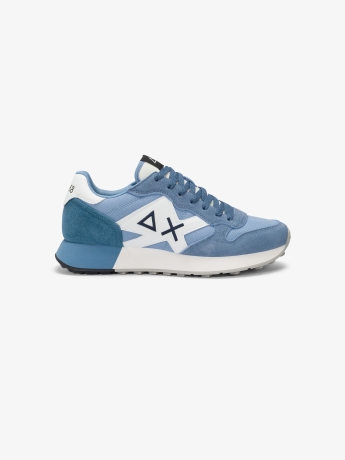 Sun68 scarpe avio uomo in nylon  e suede logo a contrasto