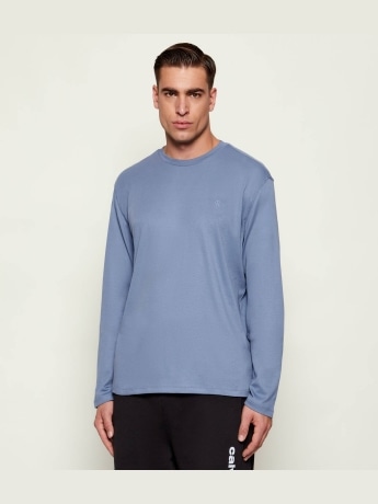Calvin Klein tshirt celeste polvere uomo mini logo