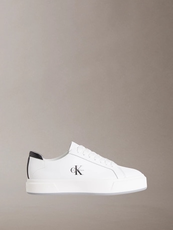 Calvin Klein scarpe bianche uomo logo sul lato