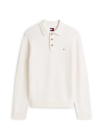 Tommy Jeans maglia bianca uomo mini logo