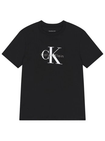 Calvin Klein tshirt nera bambino con logo