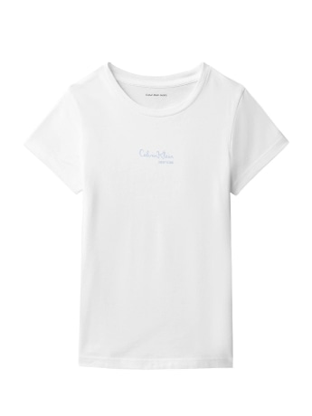 Calvin Klein tshirt bianca bambina con logo