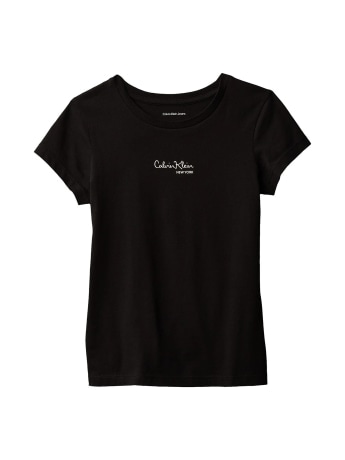 Calvin Klein tshirt nera bambino con logo