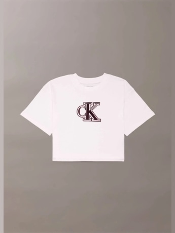 Calvin Klein tshirt rosa chiaro bambina con logo