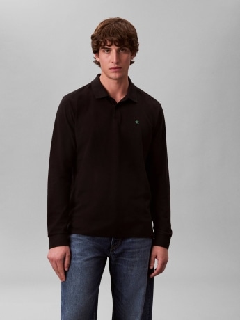 Calvin Klein polo nera uomo con logo