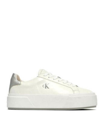 Calvin Klein scarpe bianche donna mini logo