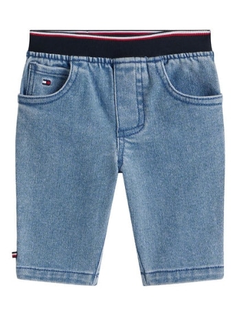 Tommy Hilfiger pantalone in denim neonato mini logo