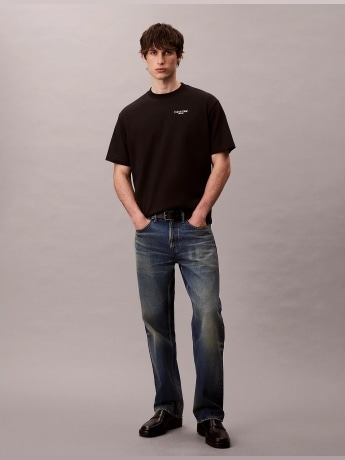 Calvin Klein tshirt nera uomo maxi logo