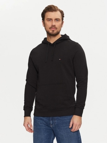 Tommy Hilfiger felpa nera uomo mini logo