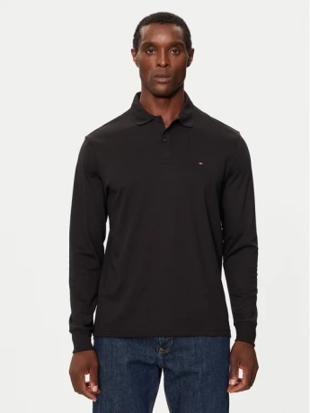 Tommy Hilfiger polo nera uomo mini logo