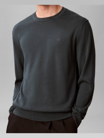 Calvin Klein maglia grigio scuro uomo mini logo