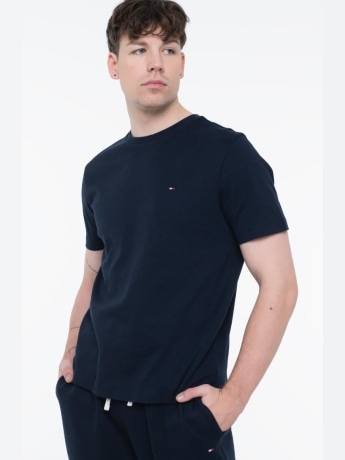 Tommy Hilfiger tshirt blu navy uomo mini logo