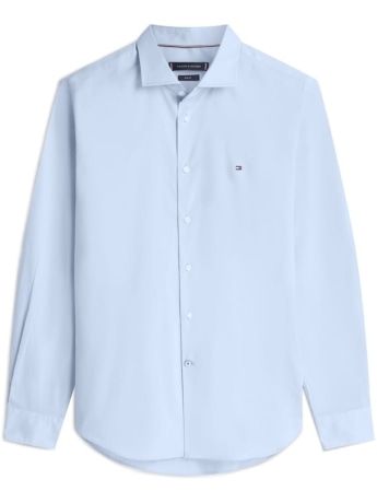 Tommy Hilfiger camicia celeste uomo mini logo