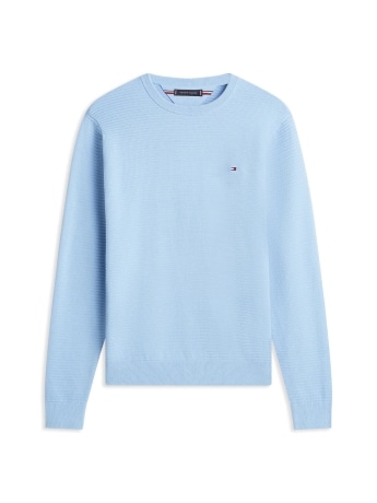 Tommy Hilfiger maglia celeste polvere uomo mini logo