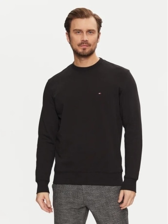 Tommy Hilfiger felpa nera uomo mini logo