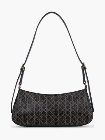 Calvin Klein borsa nera donna logo all over