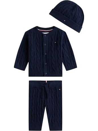 Tommy Hilfiger set blu navy neonata mini logo