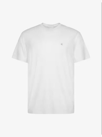 Calvin Klein tshirt bianca uomo mini logo