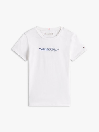 Tommy Hilfiger tshirt bianca bambina mini logo
