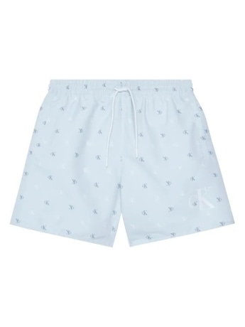 Calvin Klein costume celeste bambino logo all over