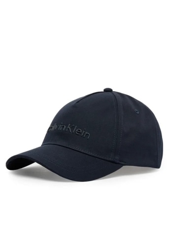 Calvin Klein cappello blu navy uomo logo lettering