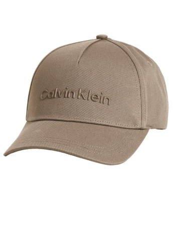 Calvin Klein cappello beige uomo logo lettering