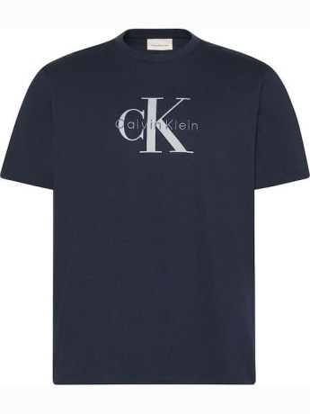 Calvin Klein tshirt blu navy uomo maxi logo