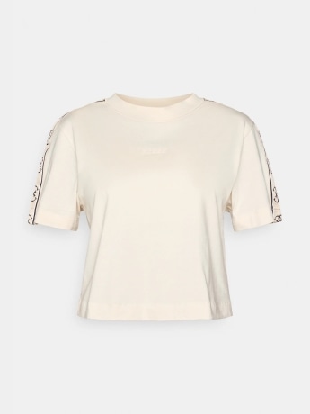 Guess tshirt crema donna con logo