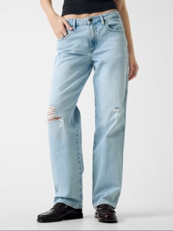 Guess pantalone in denim donna mini logo
