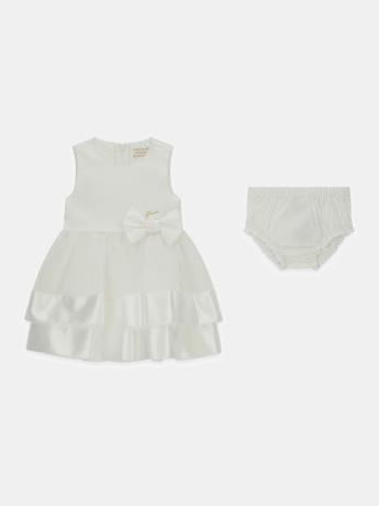 Guess abito bianco neonata mini logo