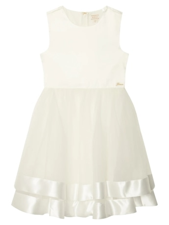 Guess abito bianco bambina mini logo