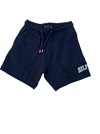 Tommy Hilfiger shorts blu navy bambino con logo