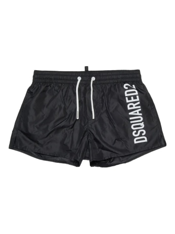Dsquared2 costume nero bambino con logo