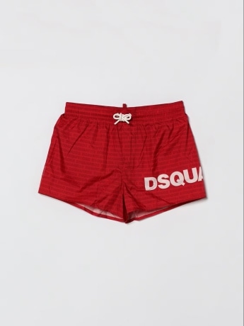Dsquared2 costume rosso bambino all over