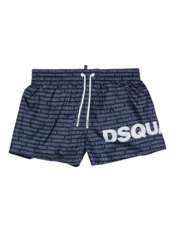 Dsquared2 costume nero bambino all over