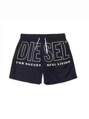 Diesel costume nero bambino maxi logo