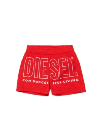 Diesel costume rosso neonato maxi logo