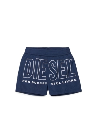 Diesel costume blu navy neonato maxi logo