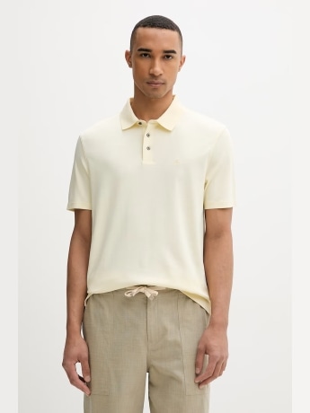 Calvin Klein polo giallo chiaro uomo mini logo
