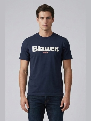 Blauer tshirt blu navy uomo maxi log